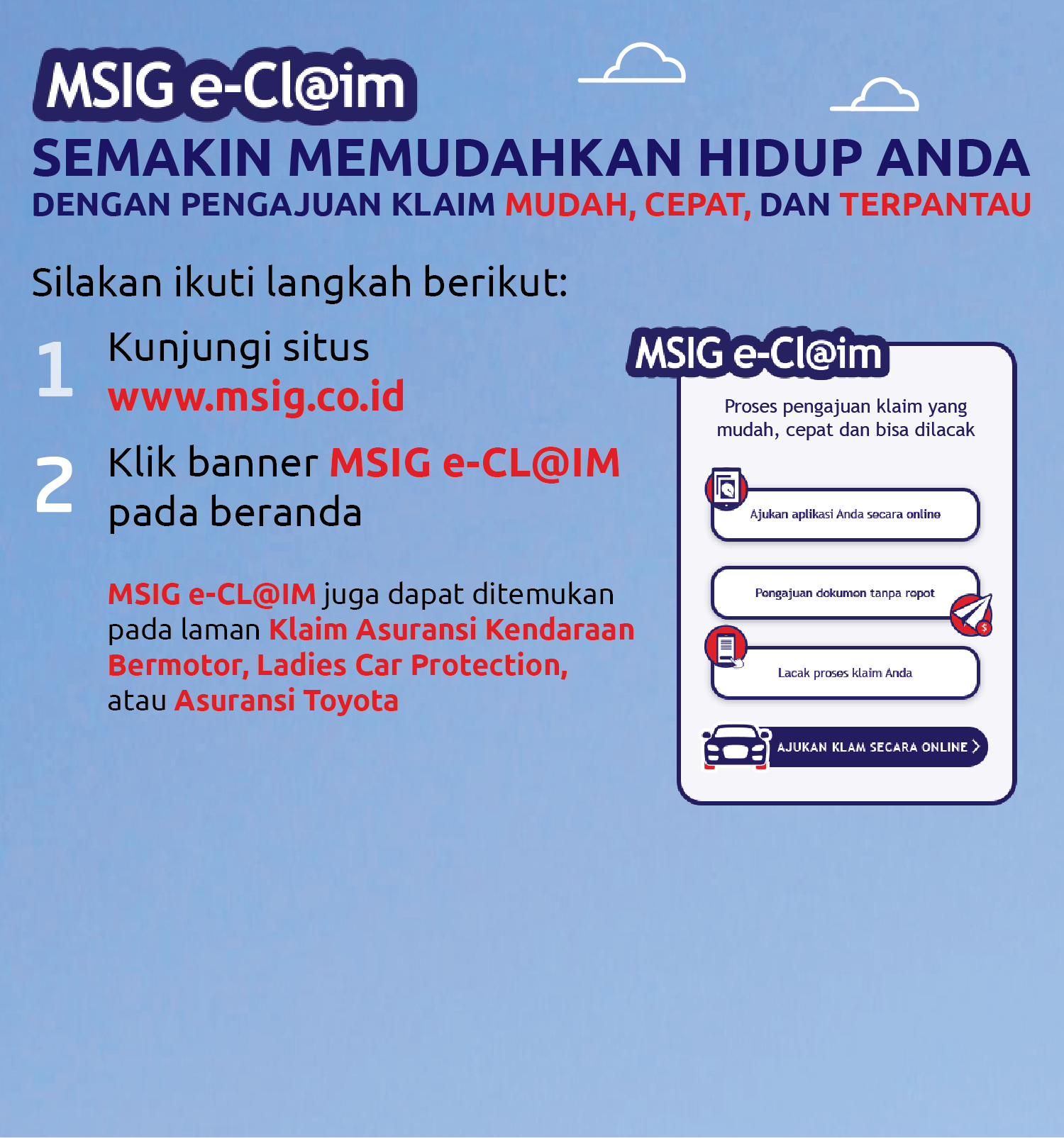 MSIG eclaim mobile banner image