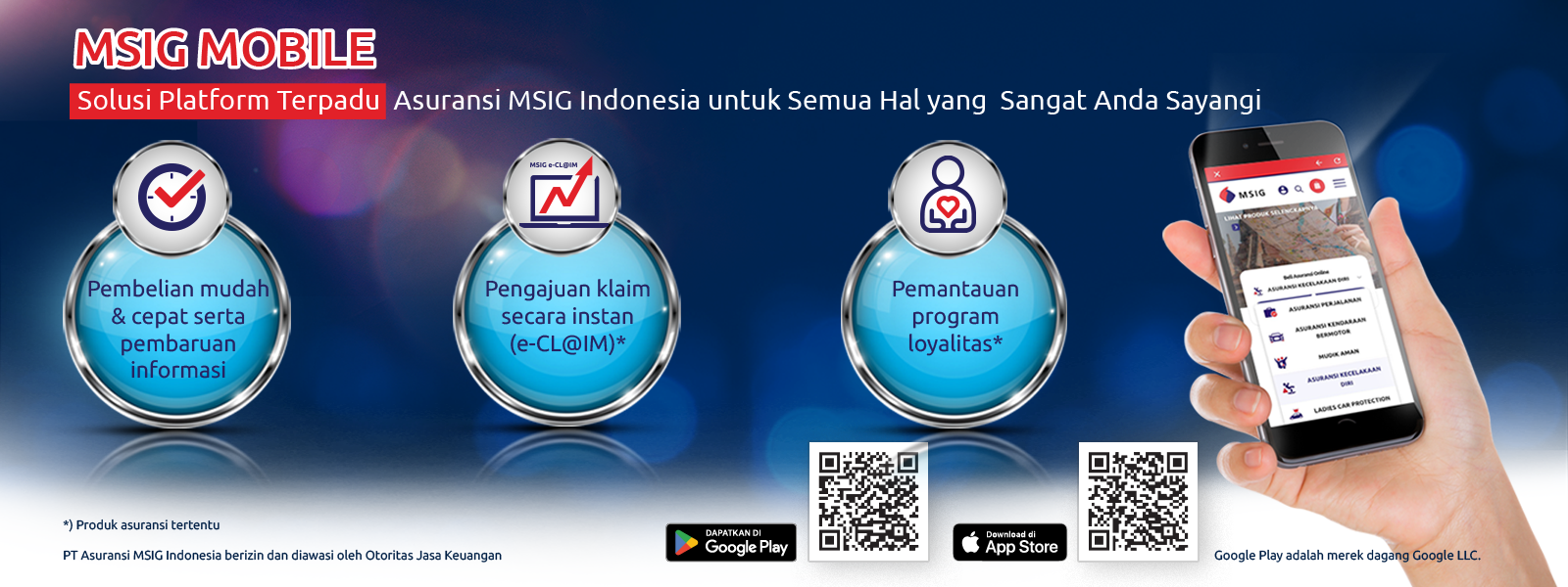 MSIG Mobile with Official Badge
