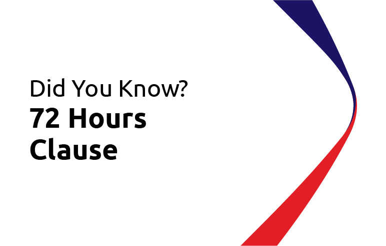 Did You Know? 72 Hours Clause