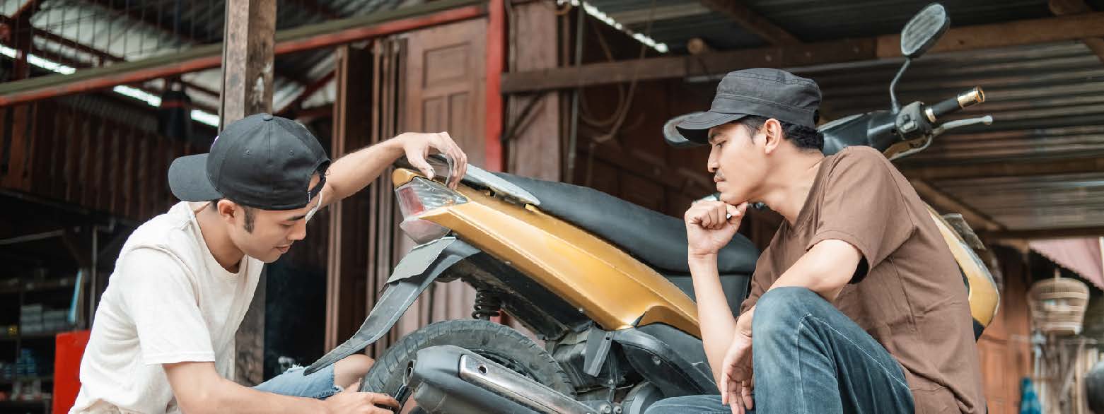 Six Matic Motorcycle Parts to Check After Homecoming