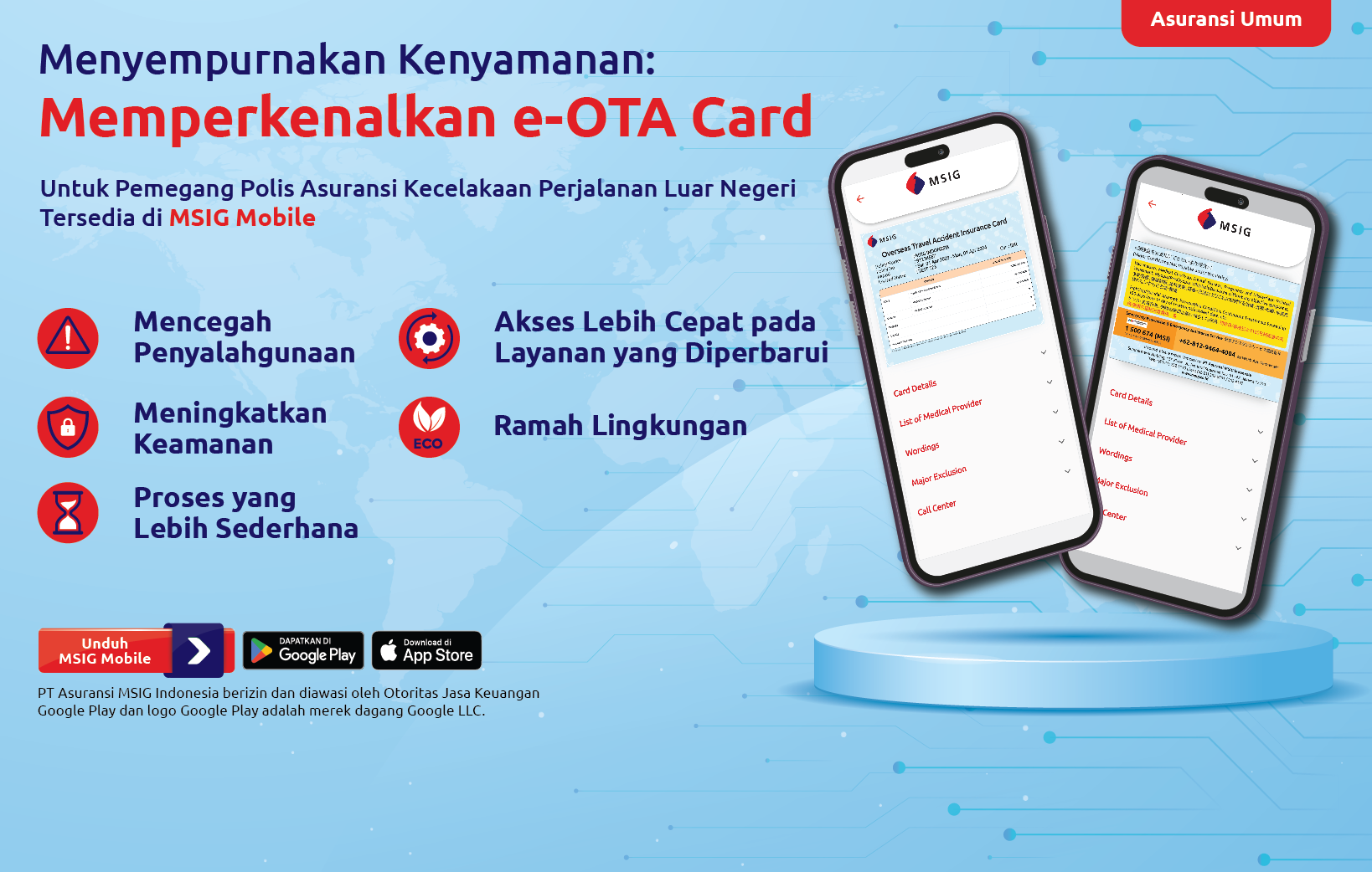 Peluncuran Kartu E-OTA Baru pada Aplikasi MSIG Mobile