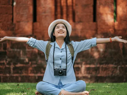 young asian micro tourism