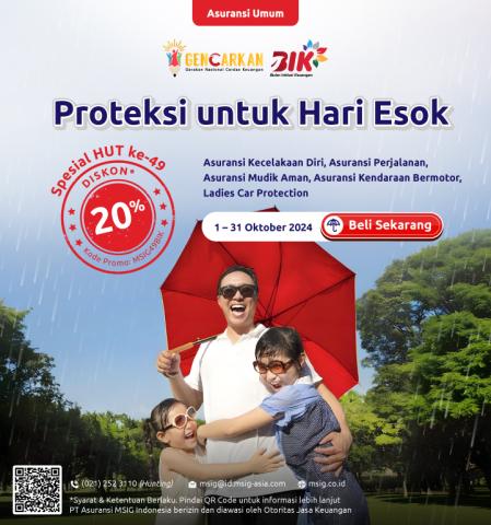 49 Years MSIG Indonesia Promo Discount